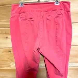 Elle Womens Pink Capri Dress Pant